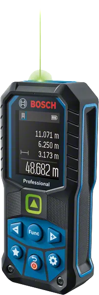 „ Bosch GLM 50-25 G“ lazerinis atstumų matuoklis su skaitmeniniu ekranu.
