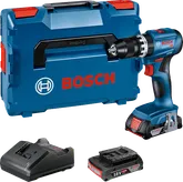 „Bosch GSB 18V-45“ akumuliatorinis gręžtuvas su dėklu.