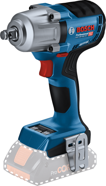 „Bosch GDS 18V-450“ akumuliatorinis smūginis veržliasukis.