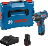 „ Bosch GDS 12V-115“ akumuliatorinių smūginių veržliasukių rinkinys.