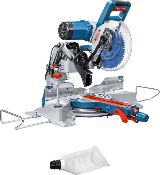 „Bosch GCM 10 GDJ“ kampinis pjūklas su slankiojančiu mechanizmu.