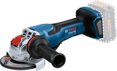 „Bosch GWX 18V-15 P“ akumuliatorinis kampinis šlifuoklis su „XLOCK“.