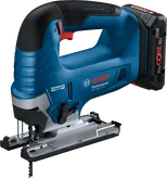 „Bosch GST 18V-125 B“ akumuliatorinis siaurapjūklis su „ProCore“ akumuliatoriumi.