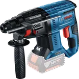 „Bosch“ akumuliatorinis perforatorius GBH 18V-21 su šonine rankena.