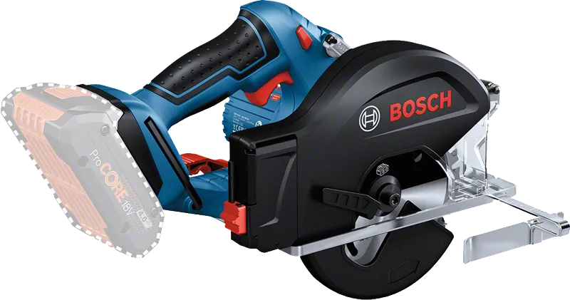 „Bosch GKM 18V-50“ akumuliatorinis metalo diskinis pjūklas.