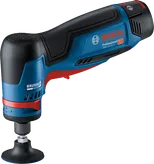 „Bosch GWG 12V-50 S“ rotacinis šlifuoklis su bešepetėliniu varikliu.