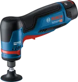 „Bosch GWG 12V-50 S“ rotacinis šlifuoklis su bešepetėliniu varikliu.