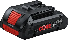 „Bosch ProCORE 18 V 4,0 Ah“ akumuliatorių blokas.