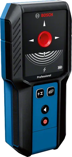 „ Bosch GMS 120-27“ detektorius aptinka metalus ir įtampos netekusius laidus.