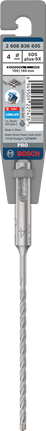 „Bosch“ 4 × 100 × 160 mm SDS plus-5X grąžtas.
