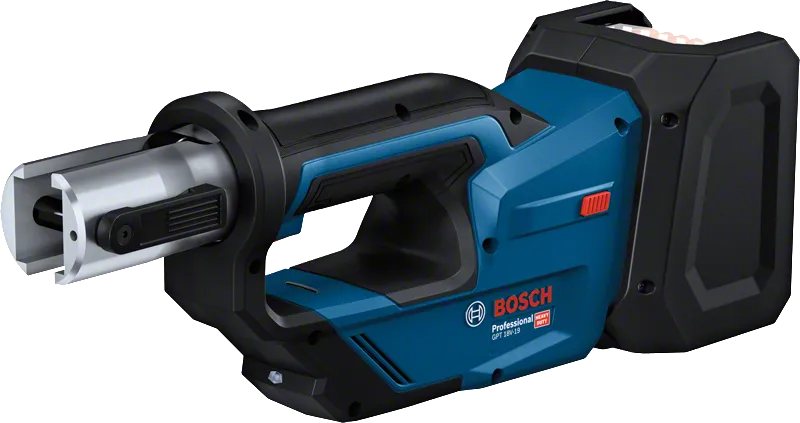 „Bosch 18V-19“ akumuliatorinis vamzdžių užspaudimo įrankis.