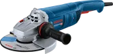 „Bosch GWS 22-230 J“ kampinis šlifuoklis su šonine rankena.