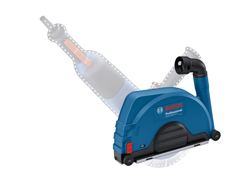 „Bosch GDE 230 FC-T“ dulkių ištraukimo apsauga kampiniams šlifuokliams.