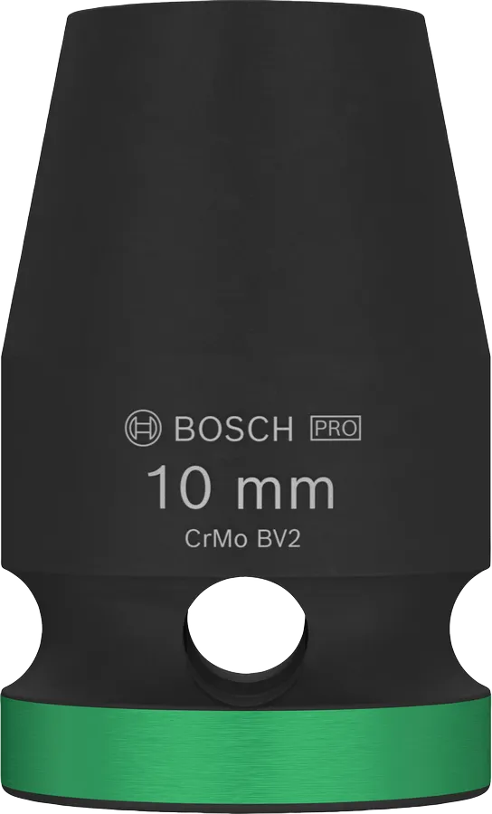 „Bosch PRO“ smūginis antgalis 1/2 colio 10 mm su žaliu žiedu.