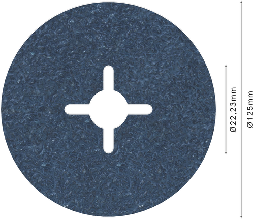 „Bosch PRO R574“ pluošto diskas, 125 mm, grūdėtumas 36.