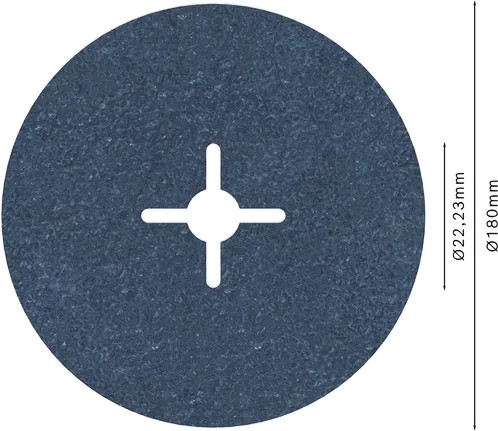 „Bosch PRO R574“ pluošto diskas šlifavimui, 180 mm, G36.
