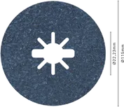 „Bosch PRO R574 X-Lock“ pluošto diskas, 115 mm, G24.