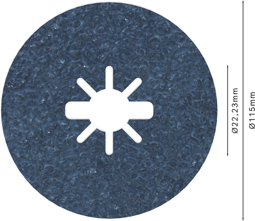 „Bosch PRO R574 X-Lock“ pluošto diskas, 115 mm, G24.