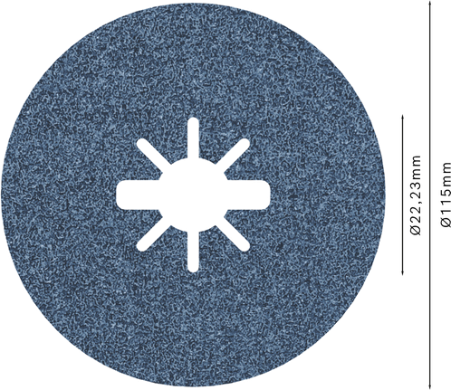„Bosch PRO R574 X-Lock“ pluošto diskas, 115 mm, G60.