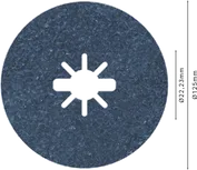 „Bosch PRO R574 X-Lock“ pluošto diskas 125 mm G24 kampiniams šlifuokliams.