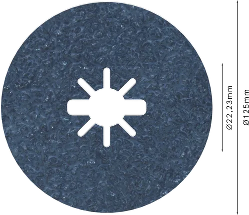 „Bosch PRO R574 X-Lock“ pluošto diskas 125 mm G24 kampiniams šlifuokliams.