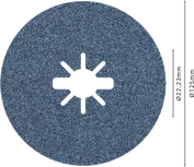 „Bosch PRO R574 X-Lock“ pluošto diskas, 125 mm, G60.