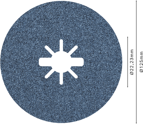 „Bosch PRO R574 X-Lock“ pluošto diskas, 125 mm, G60.
