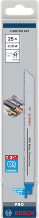 „Bosch PRO Metal Demolition S1125VF“ bimetalinių pjūklo diskų pakuotė, 25 vnt.