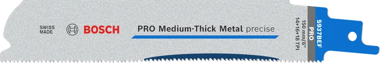 „Bosch PRO Medium-Thick Metal precise S937BEF“ siaurapjūklio ašmenys.