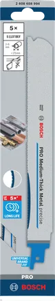„Bosch PRO Medium-Thick Metal precise S1137BEF“ bimetalinių peiliukų rinkinys.