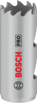 „Bosch PRO“ daugiafunkcis skylių pjūklas su 20 mm sriegiu.