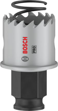 „Bosch PRO“ lakštinio metalo PC Plus skylių pjūklas, 29 mm skersmens.