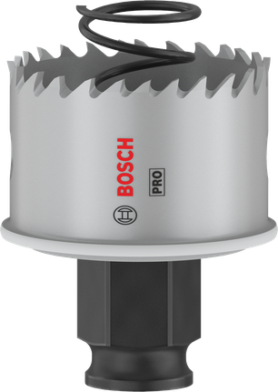 „Bosch PRO“ lakštinio metalo PC Plus skylių pjūklas, 41 mm skersmens.