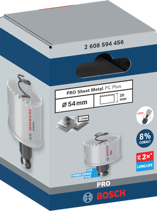 „Bosch PRO Sheet Metal PC Plus“ skylių pjūklas 54 mm.
