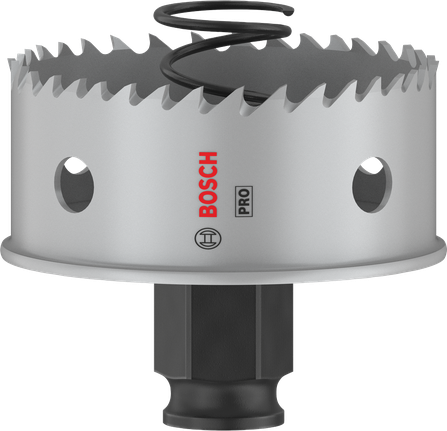 „Bosch PRO“ lakštinio metalo PC Plus skylių pjūklas, 60 mm skersmens.