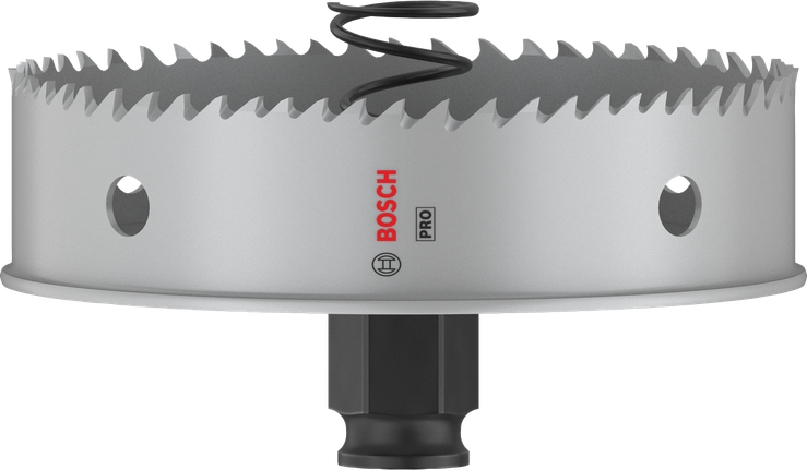 „Bosch PRO“ lakštinio metalo PC Plus skylių pjūklas, 102 mm skersmens.