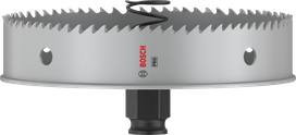 „Bosch PRO“ lakštinio metalo PC Plus skylių pjūklas, 127 mm skersmens.