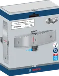 „Bosch“ 152 mm PRO lakštinio metalo skylių pjūklas.