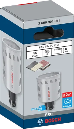 „Bosch PRO Tile PC Plus“ 44 mm skylių pjūklas.