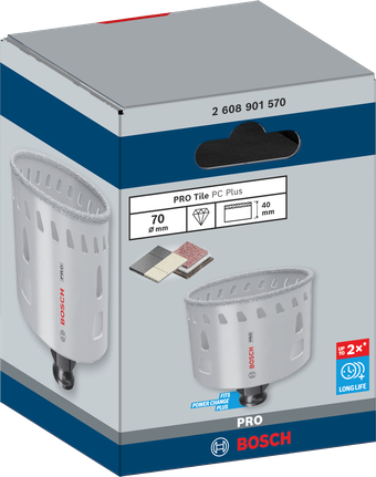 „Bosch“ 70 mm PRO Tile PC Plus skylių pjūklas.