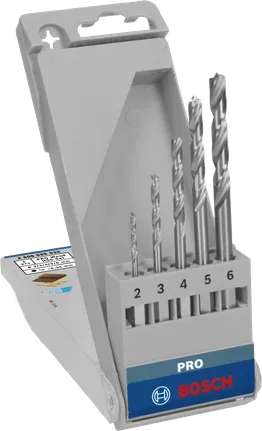 „Bosch PRO Wood HSS Brad Point“ grąžtų rinkinys, 5 vnt.