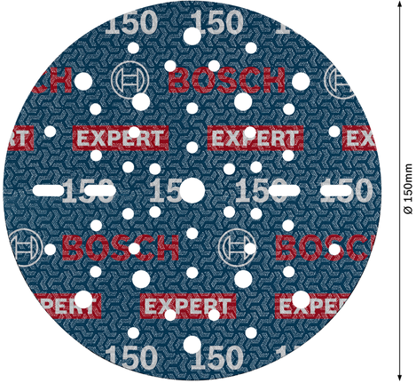 „Bosch EXPERT O780“ 150 mm G150 folijos šlifavimo diskas.
