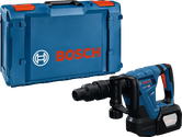 Akumuliatorinis griovimo plaktukas „ Bosch GSH 18V-5 SDS-max“ su dėklu.