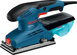 „Bosch GSS 23 A“ orbitinis šlifuoklis su mikrofiltrų sistema.