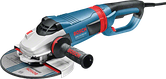 „Bosch GWS 24-230 LVI“ kampinis šlifuoklis su 230 mm disku.