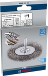 „Bosch PRO“ nerūdijančio plieno vielinis šlifavimo diskas metalui.