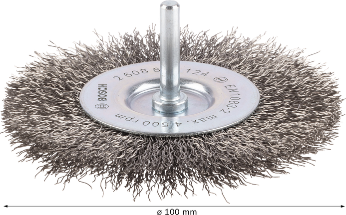 „Bosch PRO“ nerūdijančio plieno vielos šlifavimo diskas, 100 mm.
