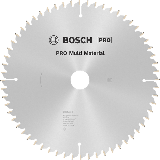 „Bosch PRO“ daugiafunkcinis diskinis pjūklas, 254 mm.