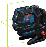 „Bosch GCL 12V-50-22 CG“ lazerinis niveliavimo įrankis su žaliu lazeriu.