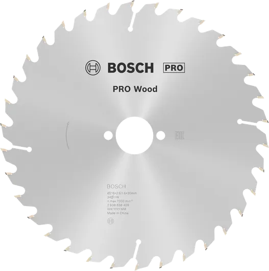 „Bosch PRO Wood“ diskinis pjūklo diskas medienai, 216 mm, T34.